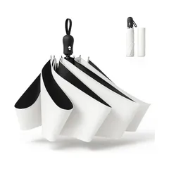 日傘【2025新登場 ・ JIS認証】超軽量 UVカット率 100% 完全遮光 遮熱 ワンタッチ自動開閉 折りたたみ傘 コンパクト 折り畳み日傘 紫外線遮断 耐風撥水 晴雨兼用 携帯便利 母の日 父の日 収納ポーチ付き 通勤 通学 旅行 遠足 レディース/ 0