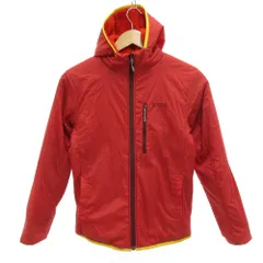 エーグル AIGLE リバーシブル フリースパーカー ジャケット XS 赤 レッド 長袖 フード付き 無地 /JS ■ECF001