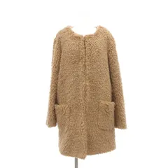 シークレットハニー Secret Honey タグ付き コート 2 ベージュ ノーカラー 長袖 ボア ECF001 /SX ■ECF001のサムネイル