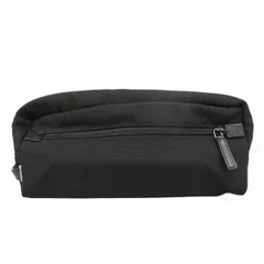 【6ca0408-k】グッチ ポーチ 014 1132 ナイロン ブラック シルバー金具【中古】メンズ