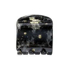 【ブラック×ワンサイズ】[Cream dot. クリームドット公式] ヘアアクセサリー レディース  バンスクリップ ヘアクリップ ミニ カラー フラワー 花 柄 しっかり留まる 透け感 ヘアアクセ ヘアアレンジ 簡単 まとめ髪 髪留め 小さめ  