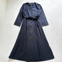 グリーンレーベルリラクシング　UNITED  ARROWS  カシュクールスリットワンピース　ロングワンピース　リボン　マキシ丈