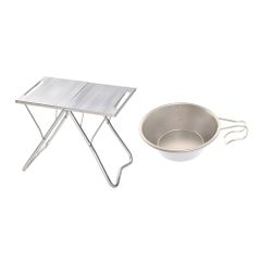 スノーピーク:TAKIBI MYテーブル&ステンレストレー1ユニットのセット