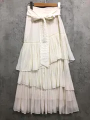 snidel スナイデル ボリュームティアード スカート size０/ホワイト ■■ レディース