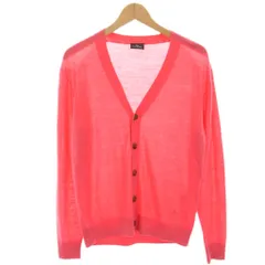 ピーエスポールスミス PS Paul Smith ニットカーディガン ウール 薄手 長袖 Vネック M ピンク PY-NR-86109 /HN