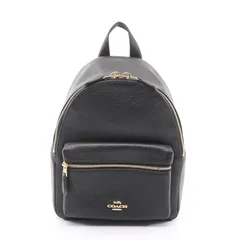 コーチ COACH リュックサック バックパック ミニ チャーリー F28995 ブラック レザー チャーリー ミニ バックパック レディース Used A