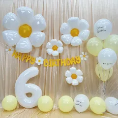 飾り付け、誕生日 バルーン 誕生日 飾り 誕生日 バースデー 飾り バルーンフラワー 6歳 誕生日 かざりつけ 女の子