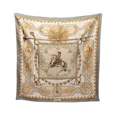 エルメス HERMES スカーフ カレ90 LUDOVICUS MAGNUS シルク カレ90 レディース Used B