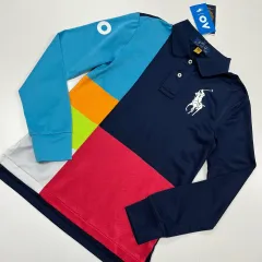 10-12t 150-160 ラルフローレン Polo Kids(ポロキッズ) 新品 カラーブロック カラーTシャツ