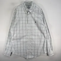 古着 ブルックスブラザーズ Brooks Brothers 長袖シャツ ロゴ 刺繍 REGENT チェック M  ブルー系 マルチカラー メンズ