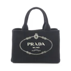 プラダ PRADA トートバッグ CANAPA カナパ ブラック キャンバス カナパ 2wayトート レディース Used A