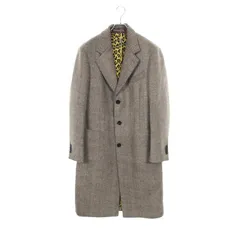 エトロ ETRO ヘリンボーン ブラウン ウール シルク チェスター コート ブラウン メンズ 未使用のサムネイル