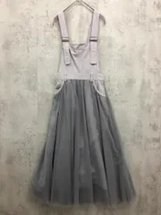 FREE'S MART フリーズマート 131-1140026-020-41 チュール切替サロペットスカート ワンピース sizeF/グレー ■■ レディース