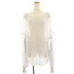 ドゥーズィエムクラス DEUXIEME CLASSE ミドルゲージニット カットソー シアー 麻 リネン ボートネック 長袖 ライトグレー 17080500705010 /HN