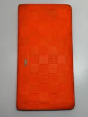 LOUIS VUITTON ルイヴィトン ポルトフォイユ・ブラザ 2つ折り アンフィニヴェールアシード 長財布 オレンジ【中古】 LOUIS VUITTON   H7-12-15