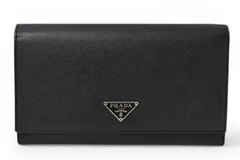 プラダ 財布 PRADA 長財布 M608 SAFFIANO/レザー NERO/ブラック ヴィンテージ【中古】