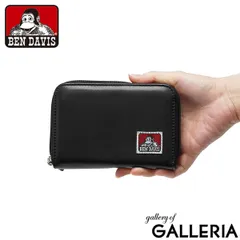 【メール便】ベンデイビス 二つ折り財布 メンズ レディース box型小銭入れ ファスナー 薄い BEN DAVIS 財布 二つ折り ラウンドファスナー 折り財布 シンプル ウォレット ROUND ZIP WALLET BDW-9313L L-BLACKのサムネイル