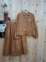 天然染料染め 改良服 セット