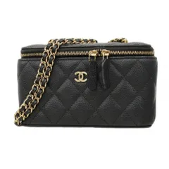 シャネル(Chanel) シャネル ハンドバッグ・バニティバッグ マトラッセ チェーンショルダー キャビアスキン ブラック シャンパンレディース