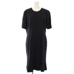 ジュンアシダ jun ashida ワンピース 半袖 リネン混 ロング 9 黒 BE1201 /TK