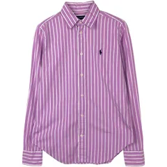 古着 ラルフローレン Ralph Lauren RALPH LAUREN SPORT 長袖 コットンストライプシャツ レディースS相当/eaa618347