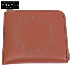 STELLA McCARTNEY ステラマッカートニー 【美品】700253 W8856 2504 CARD HOLDER BICOLOR ECO ALTER MAT L字ファスナー コンパクトウォレット