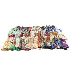 ★ ファッション小物  ブランド/ノーブランド スカーフ アソート  まとめ商品 総柄 花柄 マルチカラー レトロ柄   大判 長方形 現状品 3.8kg