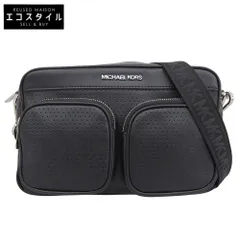 MICHAEL KORS マイケルコース ハノーバーレザー クロスボディショルダーバッグ レディース 黒 ブラック