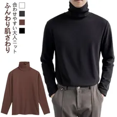 ニット メンズ ハイネックセーター トップス 長袖 tシャツ タートルネック 無地 春 インナー シンプル オフィス カジュアル きれいめ プルオーバー ニットセーター ニットトップス ボトルネック #inf11036