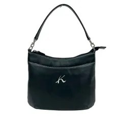 KITAMURA(キタムラ) ハンドバッグ - ダークグリーン ハンドル着脱可 レザー