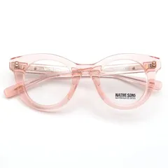 未使用 NATIVE SONS ネイティブサンズ メガネフレーム Huxley PL-034D 日本製 ハクスリー ラウンド FreshPink 65009935のサムネイル