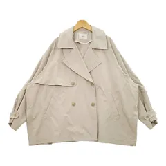 IENA イエナ ポプリンオーバー ショートコート トレンチコート ジャケット 美品 ブルゾン オーバーサイズ レディース サイズ38 ベージュ アウター DL18060■