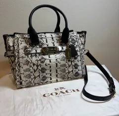 ★NA05501 COACH コーチ スワッガー パイソン 2way ショルダーバッグ
