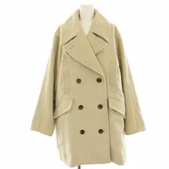 マウジー MOUSSY 24AW ダブルブレストミドルコート DOUBLE BREASTED Pコート ウール混 F ベージュ 010HAK30-4121 /HN