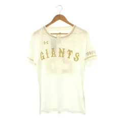 アンダーアーマー UNDER ARMOUR GIANTS カットソー 半袖 LG ホワイト ゴールド色 /DO