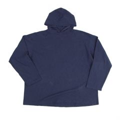 45rpm コットンオフショルダーフードトップス 紺M位