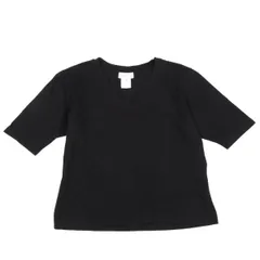 アニエスベーagnes b. コットンVネックTシャツ 黒3