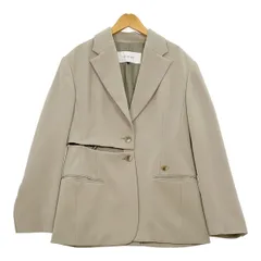 LE CIEL BLEU ルシェルブルー ウエスト切り込み テーラード ジャケット 22AW ブレザー 24A64502 Slashed Blazer レディース サイズ36 ベージュ アウター IL18097■のサムネイル