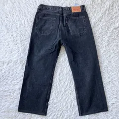 美品 リーバイス 565 デニムパンツ ブラックデニム 後染め Levi’s ジーンズ 古着 891171