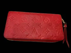 LOUIS VUITTON ヴィトン モノグラム アンプラント ポルトフォイユ クレマンス ラウンドファスナー 長財布 中古品 レット LOUIS VUITTON   H7-6-37