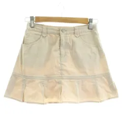 バーバリー ロンドン BURBERRY LONDON スカート ミニ 130A ベージュ フレア 女の子 /KU