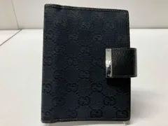 GUCCI GGキャンバス 115240手帳カバー ブラック