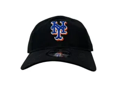 NEWERA (ニューエラ) 9TWENTY ニューヨーク・メッツ ベースボールキャップ CAP MLB 60235230 F ブラック ウィメンズ/036