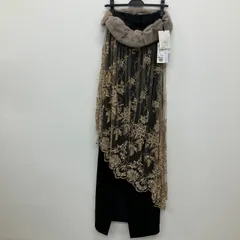 AP182　GRACECONTINENTAL　グレースコンチネンタル　ミンクベア刺繍ドレス　ゴールド　ブラック　黒　レース　クリスタル　パール　ビジュー　レディース　パーティードレス　結婚式　二次会　フォーマル　きれいめ　上品