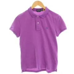 ポロ ラルフローレン POLO RALPH LAUREN ポロシャツ カットソー 半袖 スモールポニー XS 紫 パープル 0200011610 /HN
