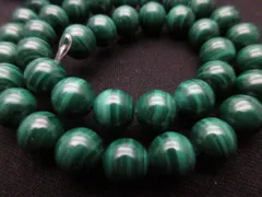 【AAA】/【マラカイト】/玉size(約10㎜)/1set(2玉)/《心身の癒しに優れた石》/《邪気払い》/《ストレス解消》/1592t4