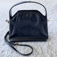 美品  MARY QUANT 2Wayショルダーバッグ マリークワント ハンドバッグ ショルダーバッグ ブラック 891448