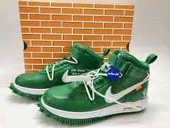 OFF-WHITE NIKE AIR FORCE 1 MID SP LTHR DR0500 300 オフホワイト ナイキ エア フォ-ス 1 ミッド US10 28cm UK9 EU44 パイングリ-ン