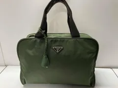PRADA 31 ナイロン ハンドバッグ グリーン系