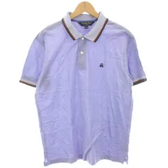 ブルックスブラザーズ BROOKS BROTHERS SLIM FIT Oxford Pique Polo with tipping ポロシャツ カットソー 半袖 L 青 ブルー 100154835 /HN
